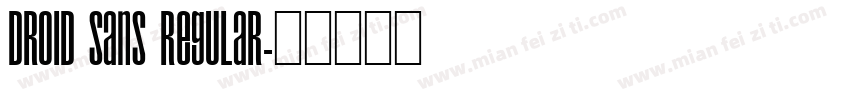 Droid Sans Regular字体转换